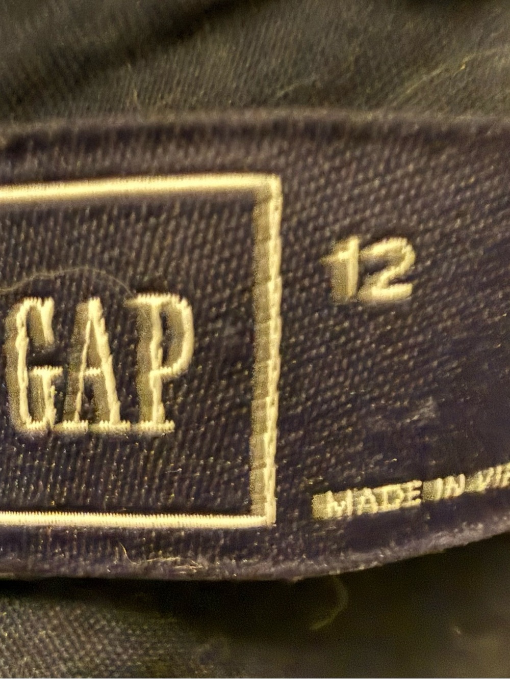 Gap women’s Navy Floral Sleeveless A-Line Dress size 12 - Picture 5 of 9
